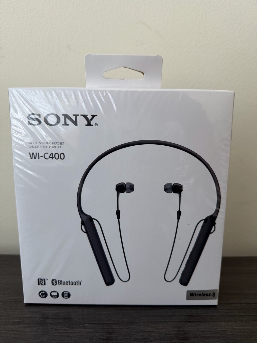SONY WI-C400 Wireless Bluetooth Stereo Black In-Ear Headphones from Japan New